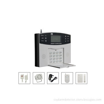 Remote Control Lcd Gsm Security Alarm System With Touch Keypad